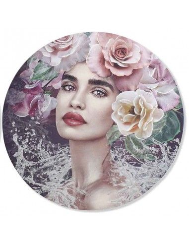 SET CUADRO MUJER REDONDO 80X80