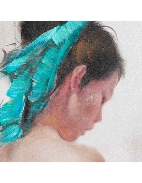 CUADROS PINTADOS AL OLEO MUJERES 100x40