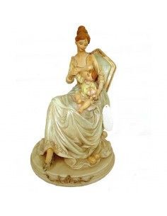 FIGURA MATERNIDAD MUJER CON BEBÉ 29 cm 2