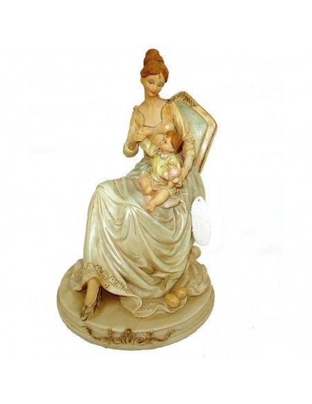 FIGURA MATERNIDAD MUJER CON BEBÉ 29 cm