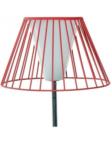 LAMPARA SOBREMESA CHROME BLACK Y RED 36CM