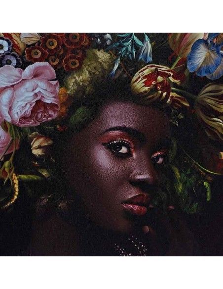 SET DOS CUADROS MUJER AFRICANA 50x50