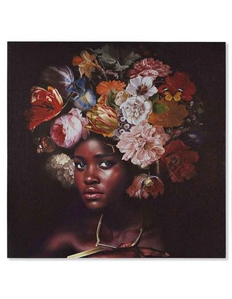 SET DOS CUADROS MUJER AFRICANA 50x50
