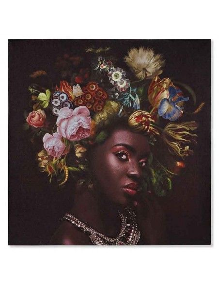 SET DOS CUADROS MUJER AFRICANA 50x50