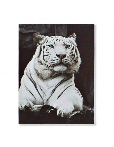 SET CUADRO EN LIENZO TIGRE Y LEOPARDO 70x50