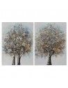 CUADRO ARBOL DE LA VIDA AZUL SET DE DOS 70x50