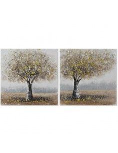 CUADRO ARBOL DE LA VIDA AZUL SET DE DOS 50X50