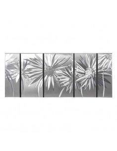 CUADRO ALUMINIO MODERNO PRIMAVERAL CINCO PIEZAS 143x60 2