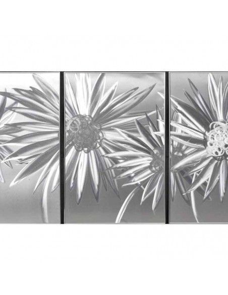CUADRO ALUMINIO MODERNO PRIMAVERAL CINCO PIEZAS 143x60