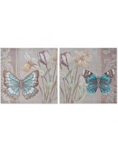 CUADRO MARIPOSAS SET DE DOS 50x50