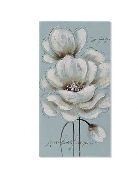 CUADRO FLOR MODERNO SET DE DOS 60x30