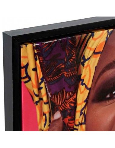 CUADRO DE MUJER AFRICANA LACADO 95x65