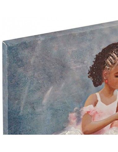 SET CUADROS LIENZO NIÑAS BAILARINA 50x50