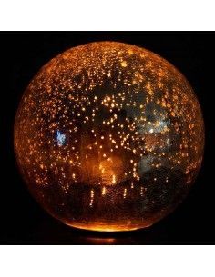 BOLA DORADA LED 25 CM 2