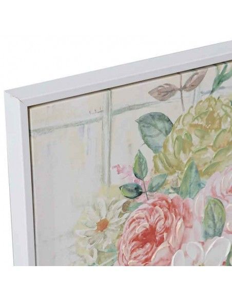 CUADRO FLORES EN FLORERO SET DE DOS 73x53