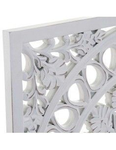 PLACA - PANEL MADERA CALADO BLANCO DECAPE 40x40 2