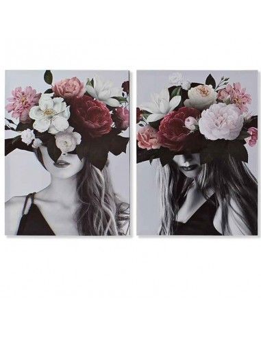 SET DOS CUADROS LIENZO MUJER  70x50