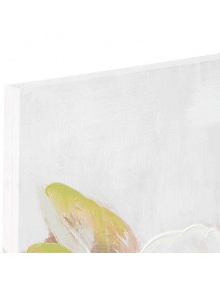 SET DE DOS CUADRO FLOR BLANCA100x70