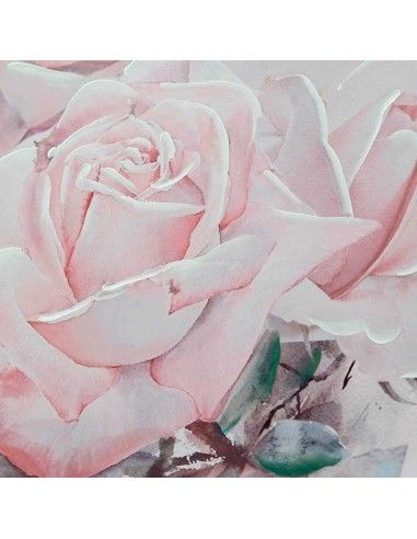SET DE DOS CUADRO FLOR ROSA  100x70