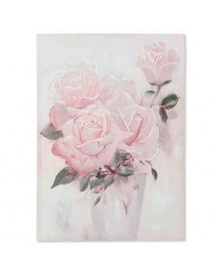 SET DE DOS CUADRO FLOR ROSA  100x70 2