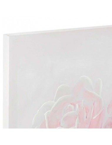 SET DE DOS CUADRO FLOR ROSA  100x70