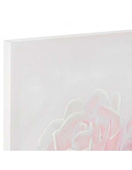 SET DE DOS CUADRO FLOR ROSA  100x70