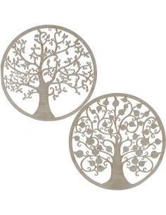 DECORATIVO PARED METAL ARBOL 60x60