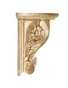 MENSULA DORADA DE MADERA 27x23 2