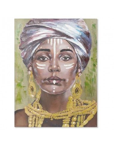 SET DE DOS CUADROS MUJER AFRICANA 100x70
