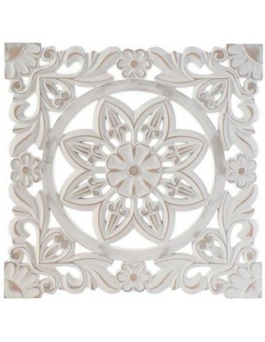 PLACA - PANEL MADERA CALADO BLANCO...