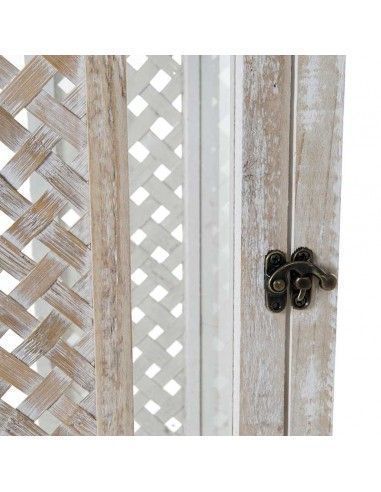 SET DE TRES FAROLES MADERA Y FORJA 86x33