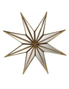 ESPEJO ESTRELLA ORO 36X36