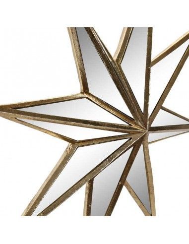 ESPEJO ESTRELLA ORO 36X36