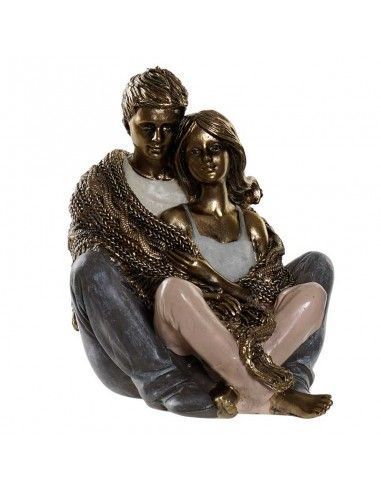 FIGURA DE HOMBRE Y MUJER SENTADOS 12x12