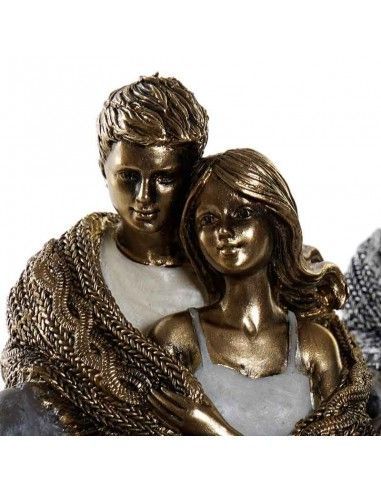 FIGURA DE HOMBRE Y MUJER SENTADOS 12x12