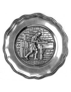 PLATO DE ESTAÑO OFICIOS 23x23 2