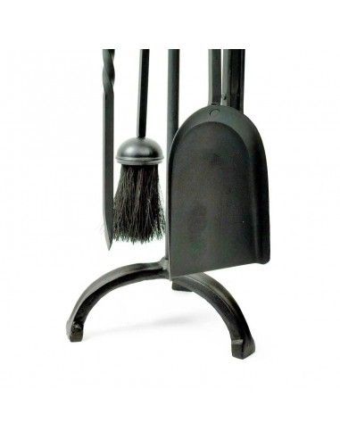 JUEGO CHIMENEA FORJA 4 PIEZAS 64 CMS