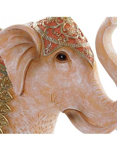 FIGURA ELEFANTE SALMON - DORADO 29X33