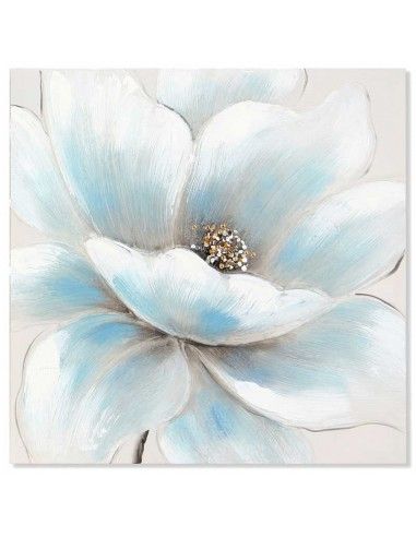 SET DE DOS CUADROS FLOR AZUL 50X50