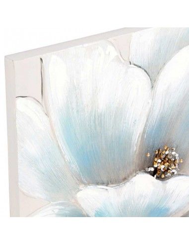 SET DE DOS CUADROS FLOR AZUL 50X50