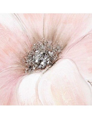 SET DE DOS CUADRO FLOR ROSA 100X50