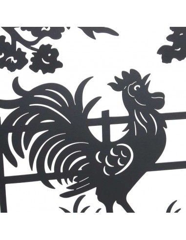GALLO SET DE DOS DECORACION  PARED 40 CM