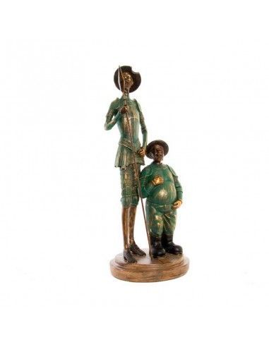 FIGURA DON QUIJOTE Y SANCHO PANZA 35x14