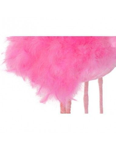 FIGURA FLAMENCO ROSA  PLUMA 115X45