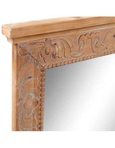ESPEJO DE MADERA NATURAL 90x155