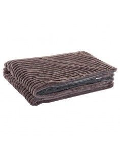 MANTA MARRON DE CAMA O SOFA... 2