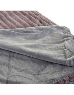 MANTA MARRON DE CAMA O SOFA...