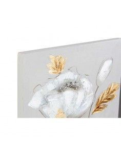 CUADRO FLOR BLANCA set de... 2