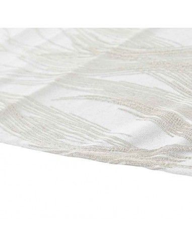 CAMINO DE MESA BEIGE DE FLORES 35x135