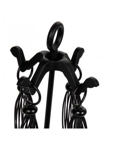 JUEGO CHIMENEA FORJA 4 PIEZAS 66 cm